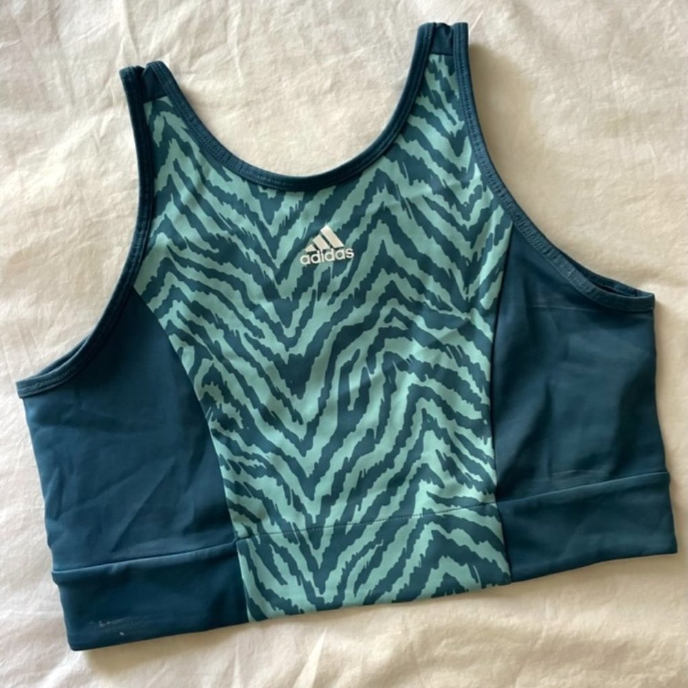 adidas ZBR Crop Tank Top Women - Turquoise, Blue